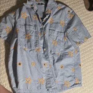 Madewell Striped Shirt with Star Pattern